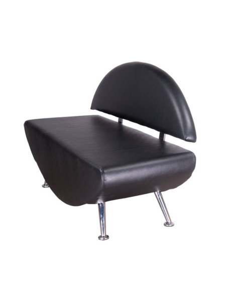 Carini BD-6710 Black Waiting Room Sofa