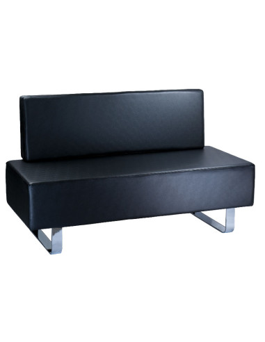 Messina BD-6713 Black Waiting Room Sofa