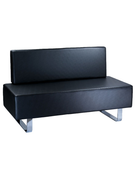 Messina BD-6713 Black Waiting Room Sofa