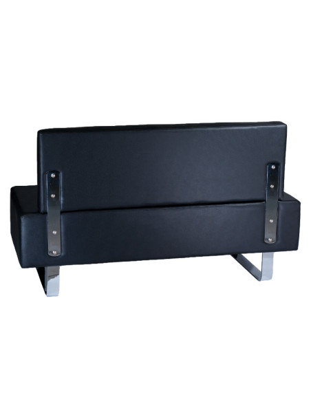 Messina BD-6713 Black Waiting Room Sofa