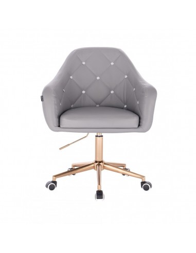Copper Chair On Wheels - Grey BFHR830