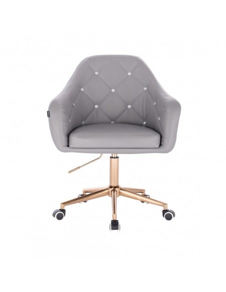 Copper Chair On Wheels - Grey BFHR830
