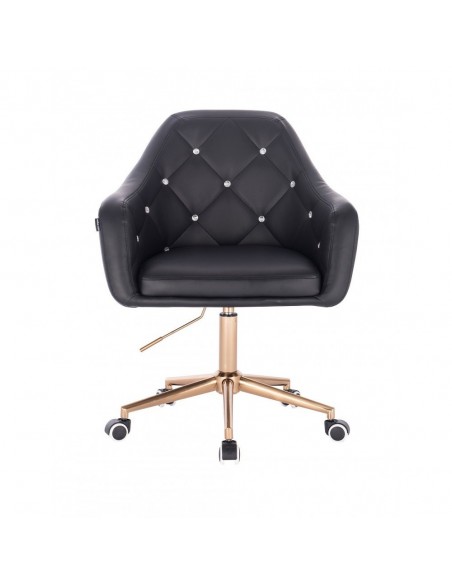Copper Chair On Wheels - Black BFHR830