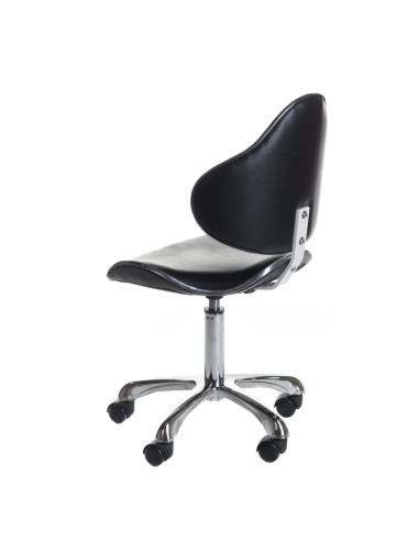 Cosmetic Stool with Backrest BD-9933 Black