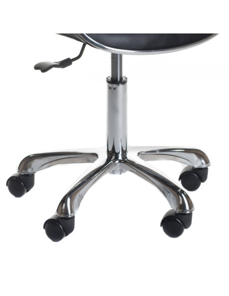 Cosmetic Stool with Backrest BD-9933 Black