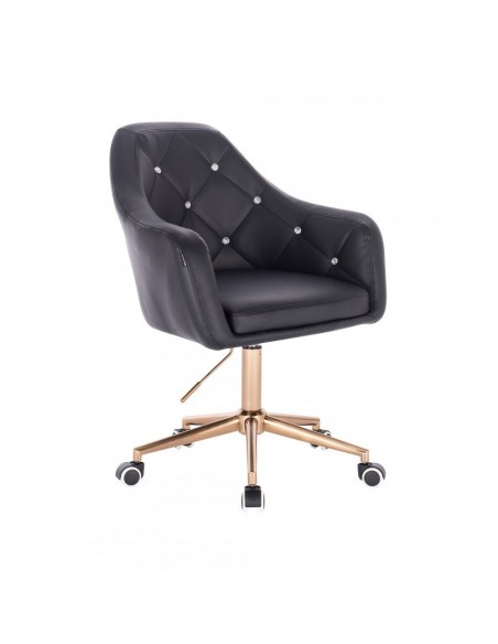 Copper Chair On Wheels - Black BFHR830