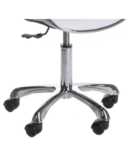 Cosmetic Stool with Backrest BD-9933 White