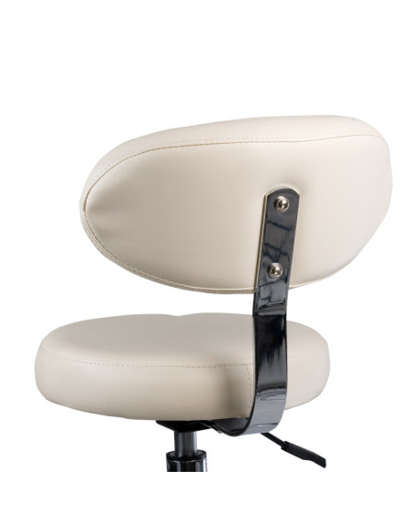 Cosmetic Stool with Backrest BD-9934 Cream