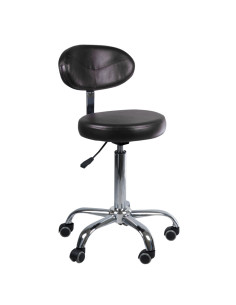 Cosmetic Stool with Backrest BD-9934 Black
