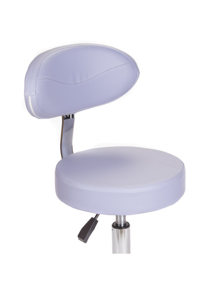 Cosmetic stool with backrest BD-9934 lavender