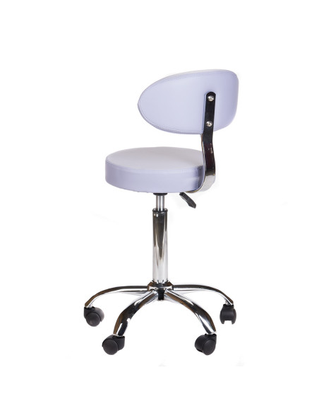Cosmetic stool with backrest BD-9934 lavender