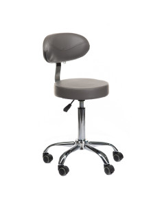 Cosmetic stool with backrest BD-9934 grey