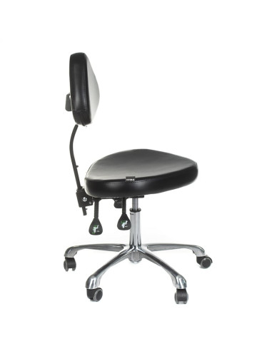 Swivel Tattoo Artist Stool with Backrest ATTE INKOO