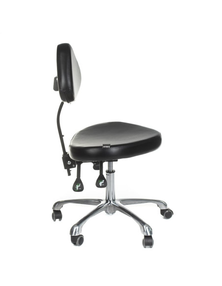 Swivel Tattoo Artist Stool with Backrest ATTE INKOO