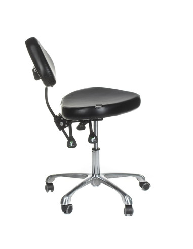 Swivel Tattoo Artist Stool with Backrest ATTE INKOO