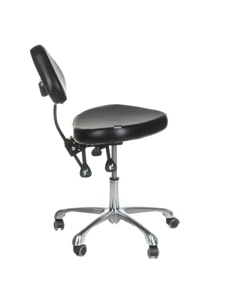 Swivel Tattoo Artist Stool with Backrest ATTE INKOO