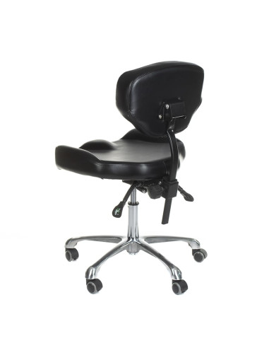 ELMO INKOO Swivel Tattoo Artist's Stool with Backrest