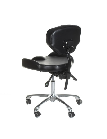 ELMO INKOO Swivel Tattoo Artist's Stool with Backrest