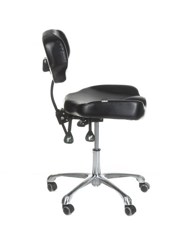 ELMO INKOO Swivel Tattoo Artist's Stool with Backrest