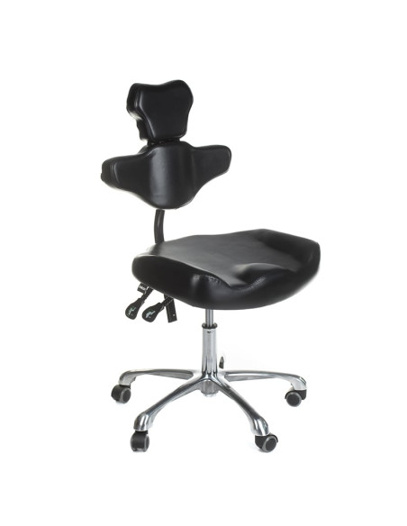 MIKA INKOO Swivel Tattoo Artist Stool with Backrest