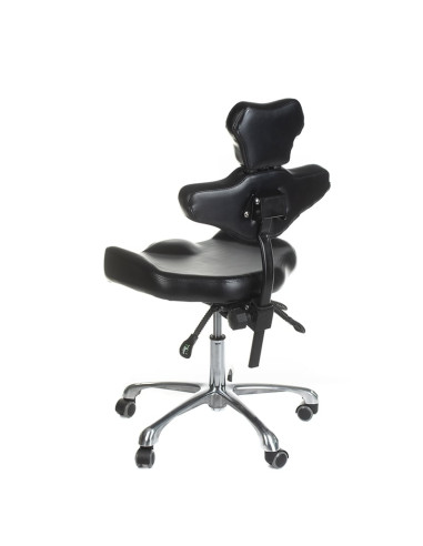 MIKA INKOO Swivel Tattoo Artist Stool with Backrest