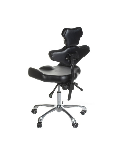 MIKA INKOO Swivel Tattoo Artist Stool with Backrest