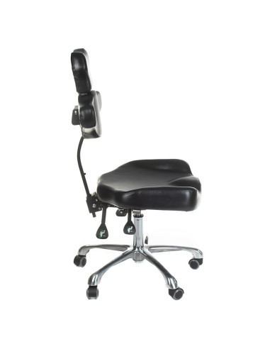 MIKA INKOO Swivel Tattoo Artist Stool with Backrest
