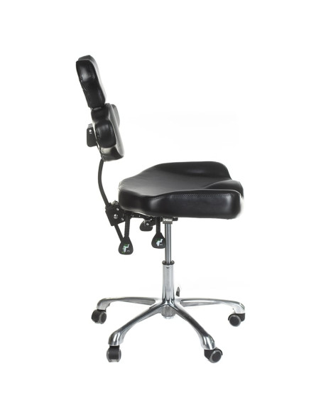 MIKA INKOO Swivel Tattoo Artist Stool with Backrest