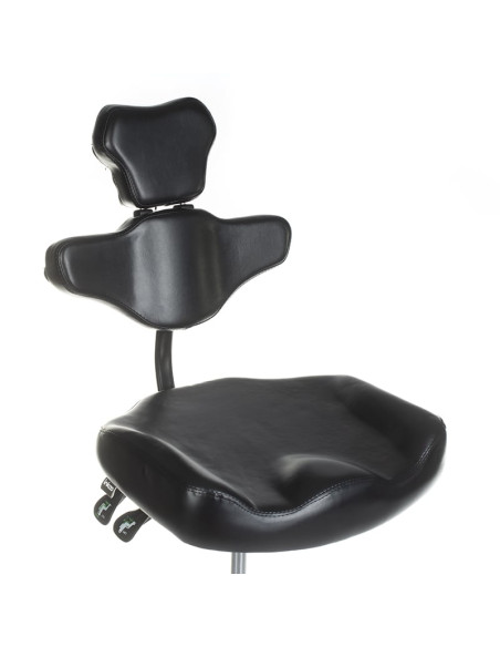 MIKA INKOO Swivel Tattoo Artist Stool with Backrest