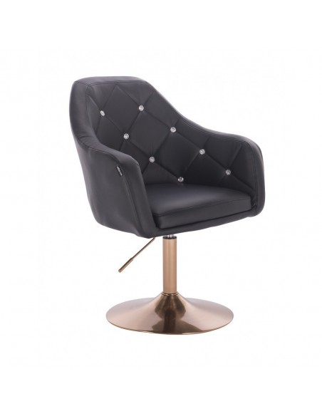 Copper Base Salon Chair - Black BFHR830