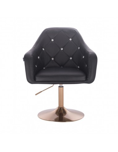 Copper Base Salon Chair - Black BFHR830