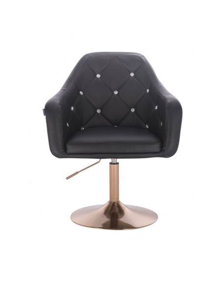 Copper Base Salon Chair - Black BFHR830