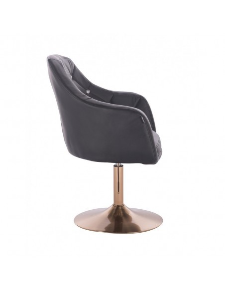 Copper Base Salon Chair - Black BFHR830