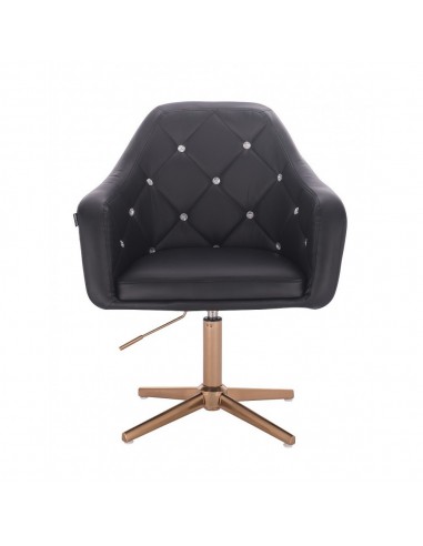 Copper Base Salon Chair - Black BFHR830CROSS