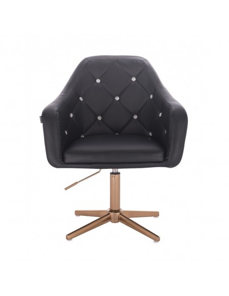 Copper Base Salon Chair - Black BFHR830CROSS