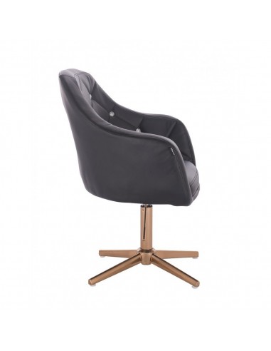 Copper Base Salon Chair - Black BFHR830CROSS