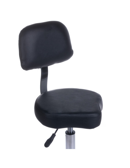 Cosmetic Stool with Backrest BH-7268 Black