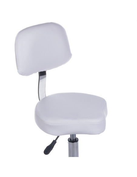 Cosmetic Stool with Backrest BH-7268 White