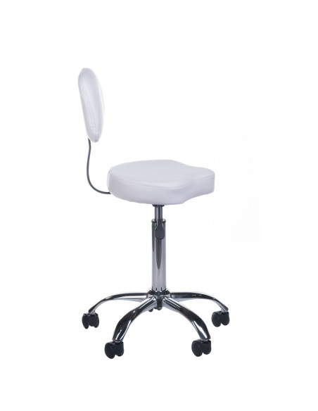 Cosmetic Stool with Backrest BH-7268 White