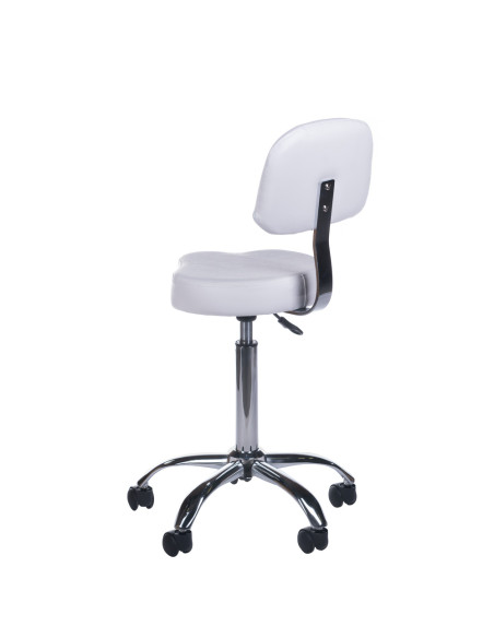 Cosmetic Stool with Backrest BH-7268 White