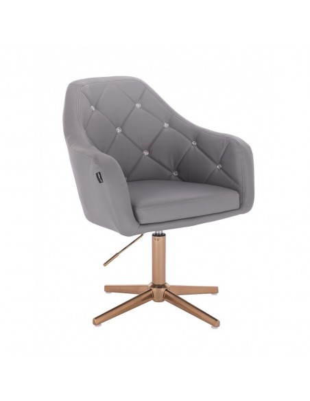 Copper Base Salon Chair - Grey BFHR830CROSS