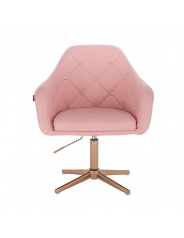 Copper Base Salon Chair - Pink BFHR830CROSS