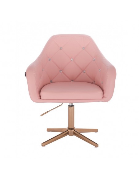 Copper Base Salon Chair - Pink BFHR830CROSS