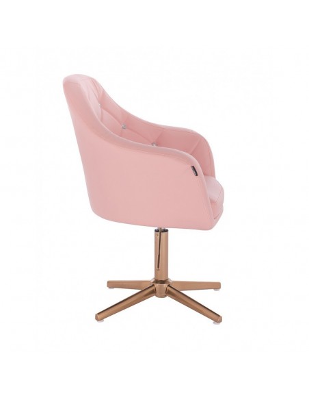 Copper Base Salon Chair - Pink BFHR830CROSS