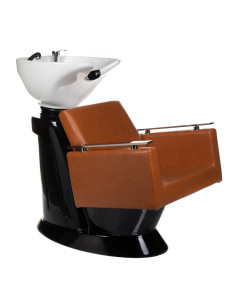 Hair Salon Shampoo Unit MILO BH-8025 Light Brown