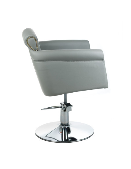 Hairdresser's chair ALBERTO BH-8038 light grey