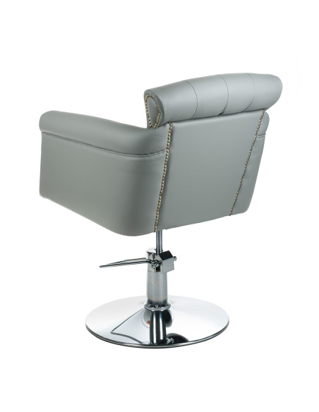 Hairdresser's chair ALBERTO BH-8038 light grey