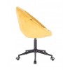 Black Base Hroove Salon Chair On Wheels - Yellow BFHR8516CK