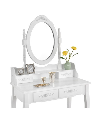 Mira White Dressing Table | Bella Furniture Ireland