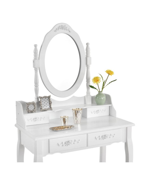 Mira White Dressing Table | Bella Furniture Ireland